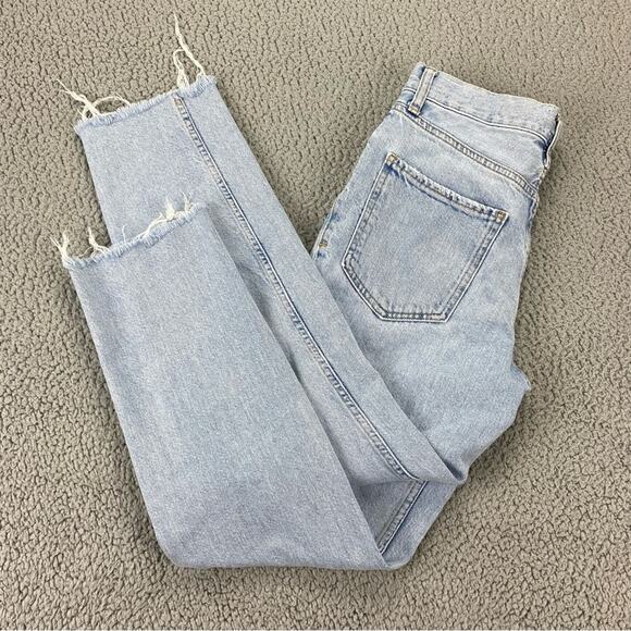 Rails Women's The Atwater Slouchy Straight Button Fly Destroyed Jean -  Size: 26 - Picture 7 of 15